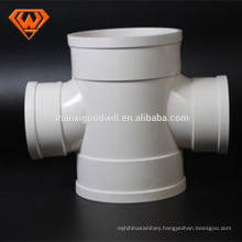 PVC cross pipe fitting